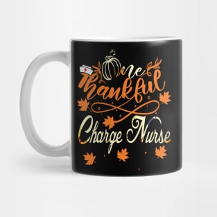 one thankful charge nurse thanksgiving gift Mug